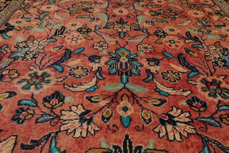 5'2" x 11' Runner Hand Knotted 100% Wool Traditional Oriental Area Rug Rust