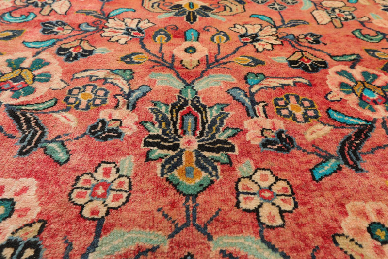 5'2" x 11' Runner Hand Knotted 100% Wool Traditional Oriental Area Rug Rust
