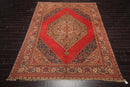8'10" x 11'8" Hand Knotted 100% Wool Turkish Ferahan Oriental Area Rug Orange