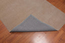 4'7" x 6’7" Handmade Loop & cut Pile 100% Wool Area rug Modern Tan