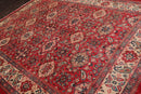 8'10" x 11'7" Hand Knotted 100% Wool Traditional Mahal Oriental Area Rug Red