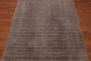 4'7" x 6’7" Handmade Loop & cut textured Pile Bamboo silk Area rug Modern Suede