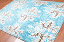 5'8" x 8' Handmade Traditional Oriental Area Rug Modern Aqua