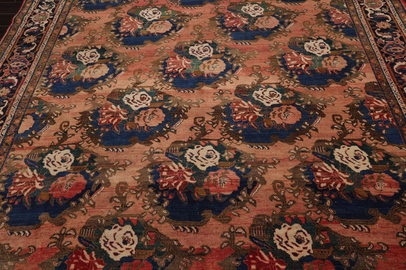 8'9" x 11'4" Hand Knotted 100% Wool Bidjar Traditional Oriental Area Rug Rust