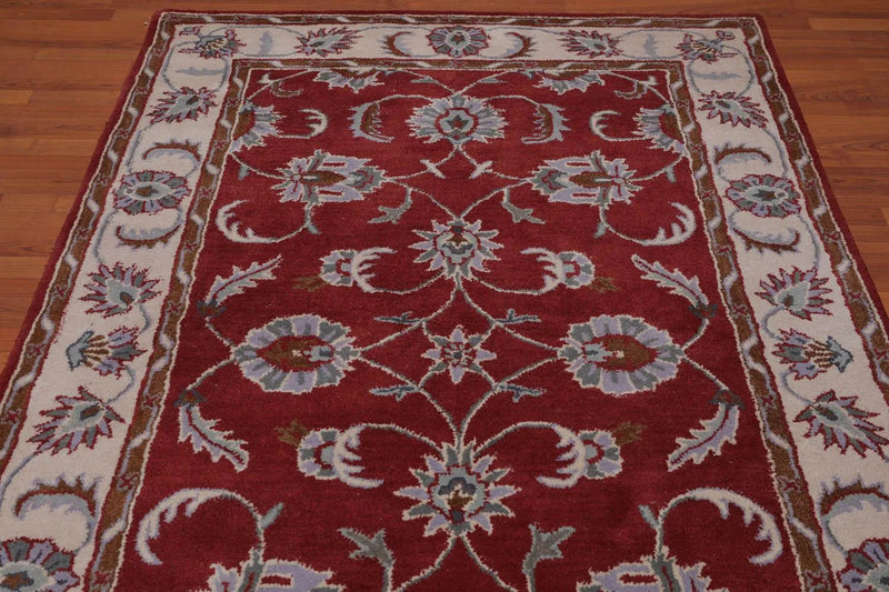 5' x 8' Handmade 100% Wool Traditional Oriental Area rug Traditional Maroon