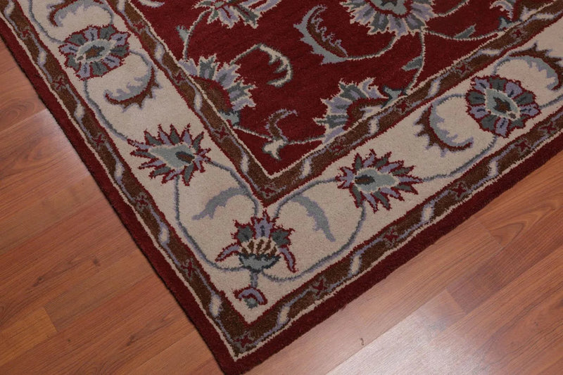 5' x 8' Handmade 100% Wool Traditional Oriental Area rug Traditional Maroon