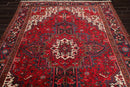 6'11" x 9'11" Hand Knotted 100% Wool Herizz Traditional Oriental Area Rug Red