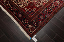 6'11" x 9'11" Hand Knotted 100% Wool Herizz Traditional Oriental Area Rug Red