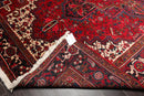 6'11" x 9'11" Hand Knotted 100% Wool Herizz Traditional Oriental Area Rug Red