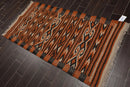 3'3"x6'3" Oriental Area Rug Hand Woven Wool Traditional Turkish Kilim Southwestern