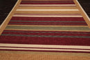 8'10" x 11'10" Hand Knotted 100% Wool Modern Area Rug Burgundy