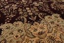 7'9" x 9'9" Lavar Plum Handmade New Zealand Wool & Pure Silk Area Rug