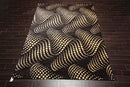 7'6" x 10'10" 100% New Zealand Wool Modern Oriental Area Rug Black