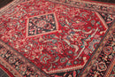6'11'' x 10'3'' Antique Hand Knotted 100% Wool Sultanabad Oriental Area Rug Red