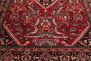 6'11'' x 10'3'' Antique Hand Knotted 100% Wool Sultanabad Oriental Area Rug Red
