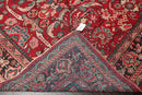 6'11'' x 10'3'' Antique Hand Knotted 100% Wool Sultanabad Oriental Area Rug Red