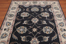 5' x 8' Handmade Floral 100% Wool Oriental Area Rug Charcoal