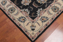5' x 8' Handmade Floral 100% Wool Oriental Area Rug Charcoal