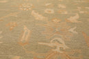 7'7" x 9'9"  Hand Knotted 100% Wool Flat Pile Area Rug Sage