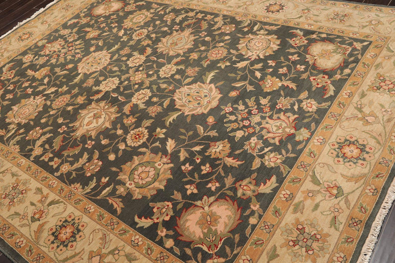 7'9" x 9'9" NA94 SPRUCE Hand Knotted 100% Wool Area Rug Grayish Green