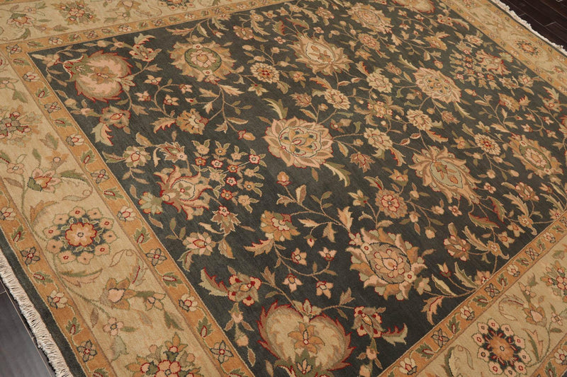 7'9" x 9'9" NA94 SPRUCE Hand Knotted 100% Wool Area Rug Grayish Green