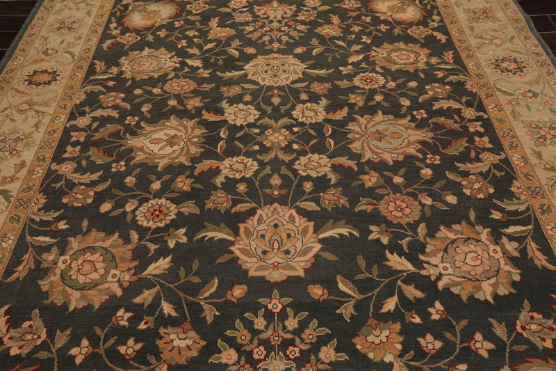 7'9" x 9'9" NA94 SPRUCE Hand Knotted 100% Wool Area Rug Grayish Green