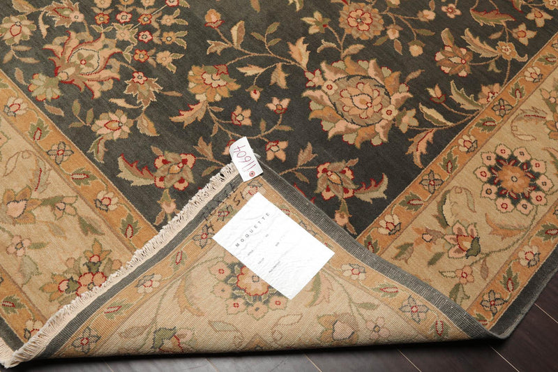 7'9" x 9'9" NA94 SPRUCE Hand Knotted 100% Wool Area Rug Grayish Green