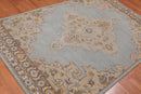 5' x 8' Handmade Medallion 100% Wool Oriental Area Rug Aqua