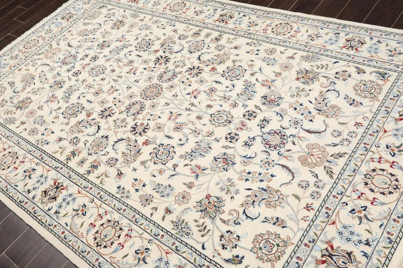5'11''x 8'1'' Hand Knotted 100% Wool Peshawar Traditional Oriental Area Rug Aqua