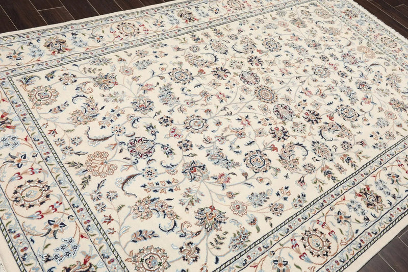 5'11''x 8'1'' Hand Knotted 100% Wool Peshawar Traditional Oriental Area Rug Aqua