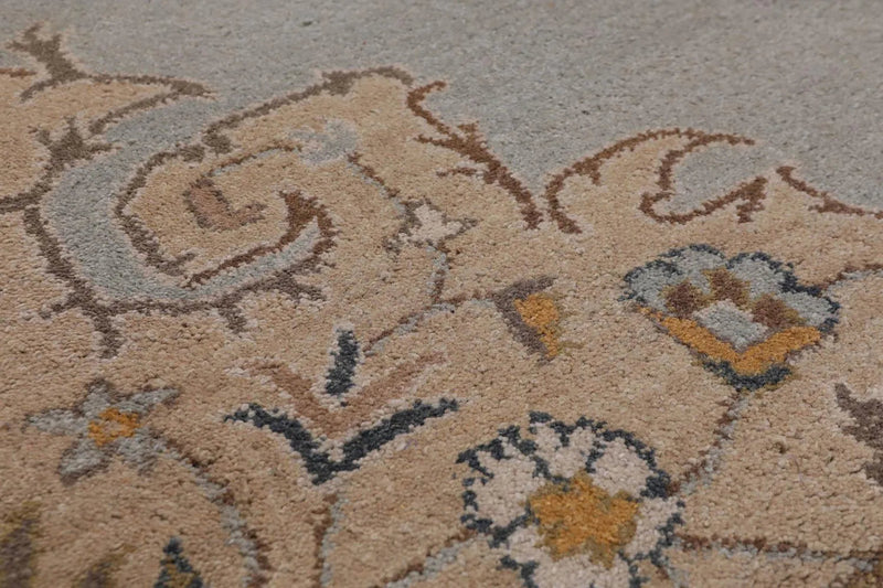 5' x 8' Handmade Medallion 100% Wool Oriental Area Rug Aqua