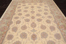 8'3'' x 11'6'' Hand Knotted 100% Wool Ispahan 250 KPSI Muted Area Rug Ivory