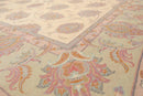 8'3'' x 11'6'' Hand Knotted 100% Wool Ispahan 250 KPSI Muted Area Rug Ivory