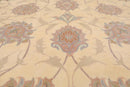 8'3'' x 11'6'' Hand Knotted 100% Wool Ispahan 250 KPSI Muted Area Rug Ivory