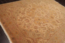 7'9" x 9'9" NA02 Beige Hand Knotted Wool Traditional Oriental Area Rug