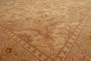 7'9" x 9'9" NA02 Beige Hand Knotted Wool Traditional Oriental Area Rug