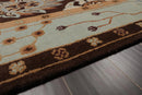 9'2'' x 12'1'' Hand Knotted Arts & Craft Oriental Area Rug Chocolate