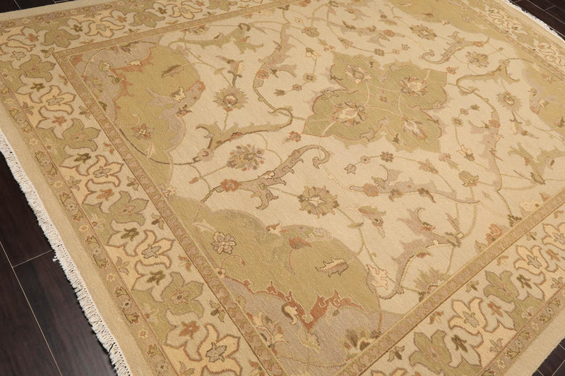 7'9" x 9'9" NOE4 Bisque Hand Knotted 100% Wool Area Rug Beige