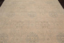 8'1'' x 10'2'' Hand Knotted 100% Wool Transitional Oriental Area Rug Gray