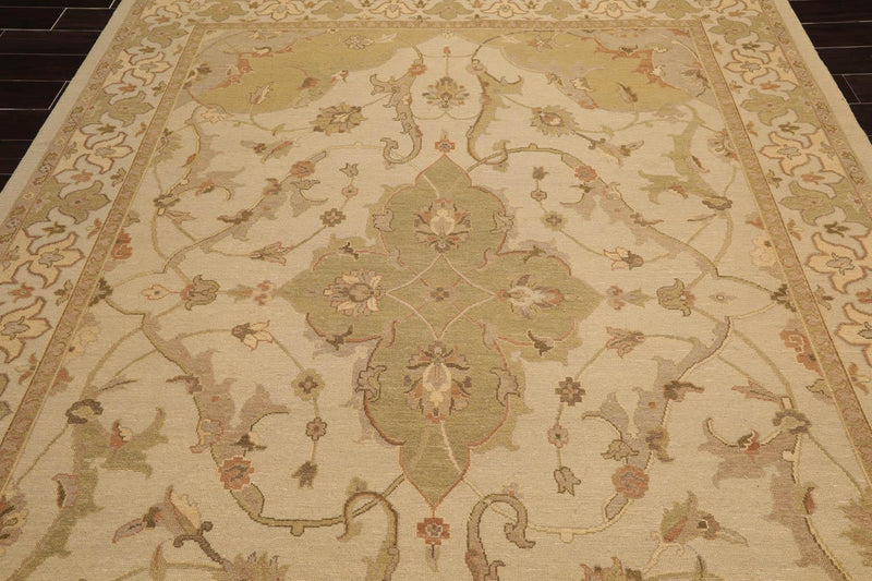 7'9" x 9'9" NOE4 Bisque Hand Knotted 100% Wool Area Rug Beige