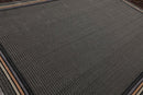 7'9" x 10'10" GR101 Midnight 100% Wool Modern Oriental Area Rug Black