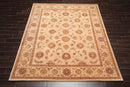 7'9" x 9'9" Handmade 100% Wool Oriental Area Rug Tan