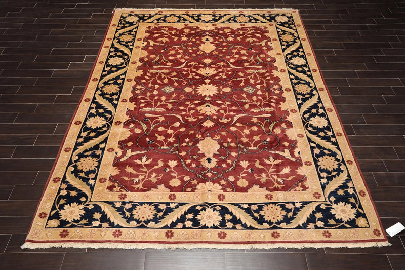 8'10"x11'8'' Hand Knotted Traditional Oriental Area Rug Reversible Red