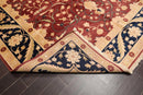 8'10"x11'8'' Hand Knotted Traditional Oriental Area Rug Reversible Red