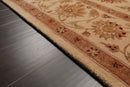 7'9" x 9'9" Handmade 100% Wool Oriental Area Rug Tan