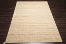 7'9" x 10'9" Machine Made 100% Wool Modern Oriental Area Rug Beige Mint