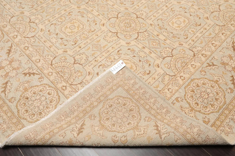 9' x 12' Hand Knotted 100% Wool Chobi Peshawar Oriental Area Rug Gray Beige