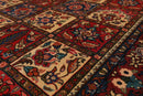 5'5''x8'1'' Hand Knotted 100% Wool Bhakhtiarii Traditional Oriental Area Rug Red