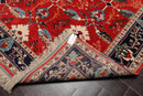 7'x 8'10'' look Hand Knotted Wool Arts & Craft Area Rug Orangy Red