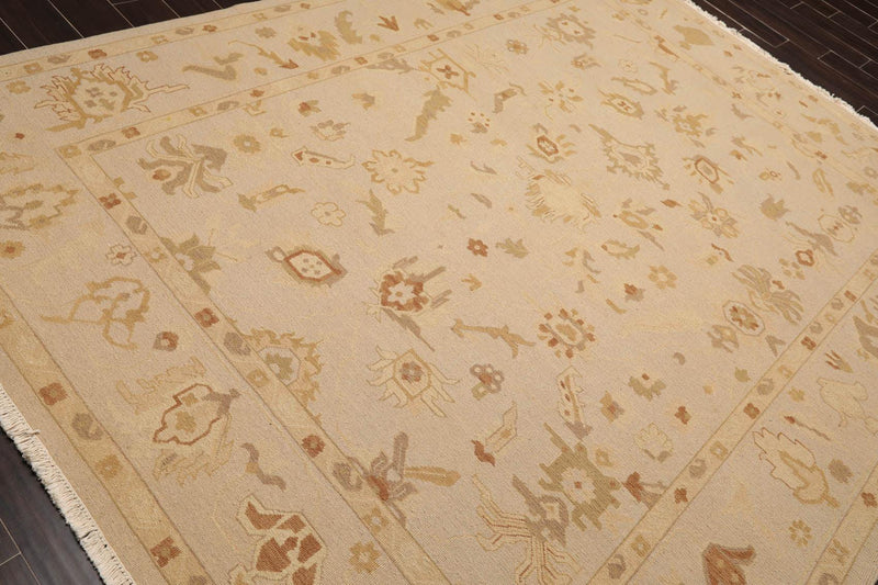 7'9" x 9'9" Hand Knotted 100% Wool Traditional Oriental Area Rug Moss